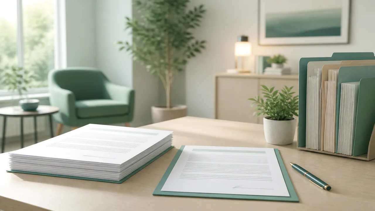 Consenso informato e moduli organizzati nello studio psicologico: documenti e firme in ordine