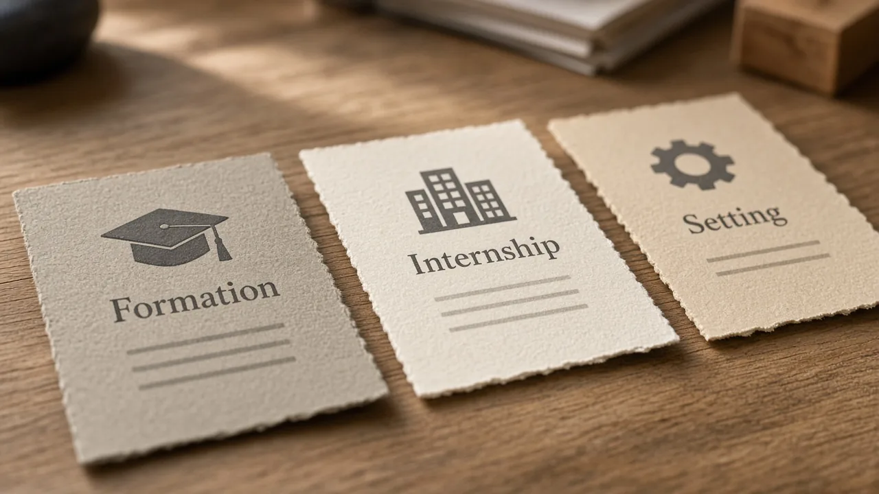 Sezioni utili del CV: formazione, tirocinio, setting